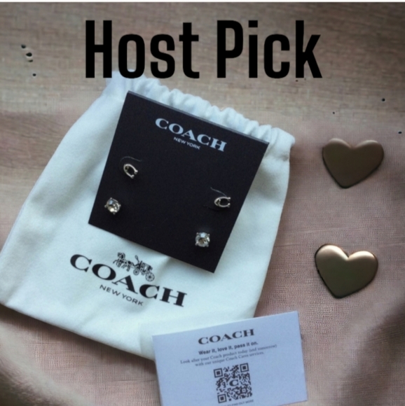 Coach Jewelry - SOLD NWT Coach Signature C Earring Duo